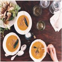 Butternut Squash and Sage Soup with Sage Breadcrumbs image