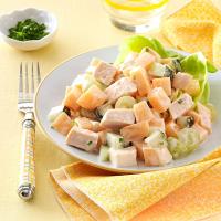 Cantaloupe Chicken Salad with Yogurt Chive Dressing_image