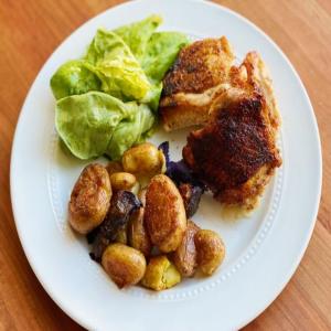 Maple-Glazed Chicken and Crispy Potatoes image