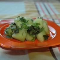 Fresh Mint and Cilantro Melon Salad_image