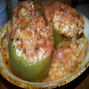 Italian Stuffed Bell Peppers --Plus a Meatloaf_image