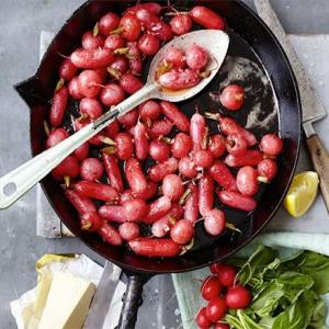 Brown butter basted radishes_image