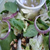 Mixed Greens with Dried Cranberries and Toasted Pecans_image