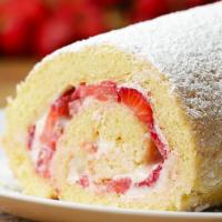 Strawberry Cheesecake Cake Roll Recipe by Tasty_image