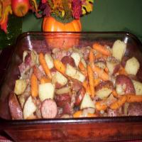 Hearty Vegetable and Sausage Bake image
