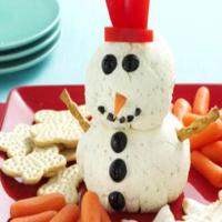 Creamy Holiday Ranch Snowman image