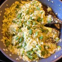 Green Risotto with Fava Beans_image