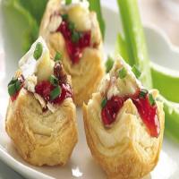 Brie and Cherry Pastry Cups image