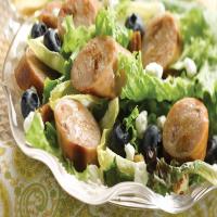 Sweet Apple Chicken Sausage, Endive, & Blueberry Salad with Toasted Pecans image