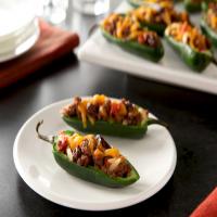 Chili and Cheese Stuffed Jalapeño Peppers image