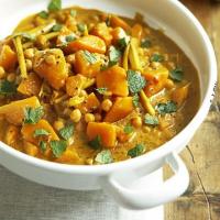 Pumpkin curry with chickpeas image