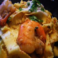 Tropical Island's Pasta With Shrimps and Coconut_image