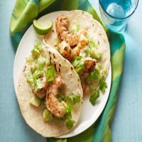 Chipotle Shrimp Taco with Avocado Salsa Verde image