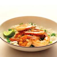 Spiced Shrimp with Ginger Rice and Peas_image
