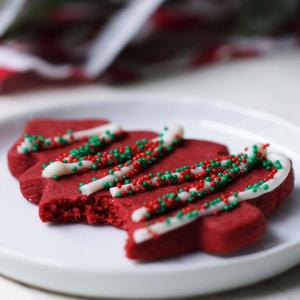 Red Velvet Shortbread Cookies Recipe by Tasty_image