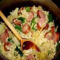 Turkey Sausage With Cabbage and Barley_image
