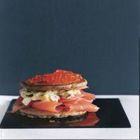 Caviar and Salmon Blini Tortes image
