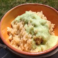 Quinoa With Creamy Garlic Sauce image