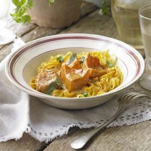 Spiced squash pasta with lime pickle_image