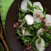 Shaved Turnip Salad With Arugula and Prosciutto_image