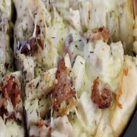 Chicken Caesar Pizza With Garlic Crust Recipe by Tasty_image