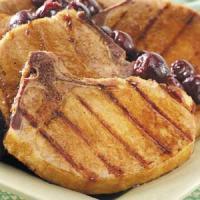 Smoked Chops with Cherry Sauce image