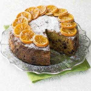 Fruit-filled clementine cake image