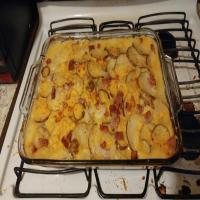 Cheesy Scalloped Potatoes & Ham_image