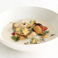 Mussel Soup with Avocado, Tomato, and Dill_image