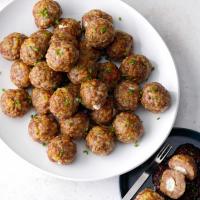 Fig and Goat Cheese Air-Fried Meatballs image