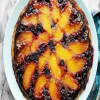 Blueberry Peach Upside Down Cake_image