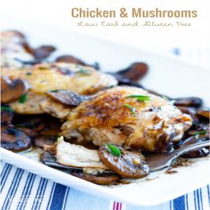 Skillet Chicken & Mushrooms - Low Carb Recipe - (4.8/5)_image