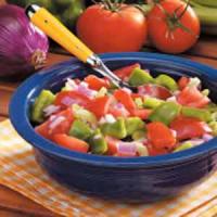 Green Pepper Tomato Salad_image
