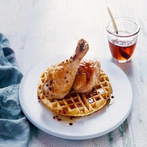 Butter Roasted Chicken with Grit Waffles_image