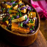 Roasted Butternut Squash and Red Onions_image
