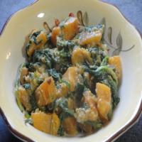Butternut Squash W/ Wilted Spinach and Blue Cheese image