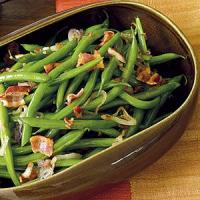 Green Beans with Warm Bacon Dressing_image