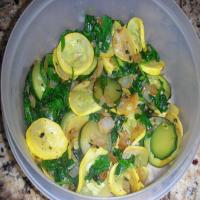 Janet's Sauteed Yellow Squash and Spinach image