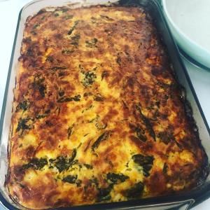 Three Cheese Spinach Egg Casserole_image