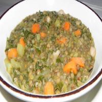French Lentils and Kale Soup_image