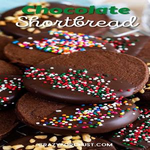Chocolate Shortbread Cookies - Crazy for Crust_image