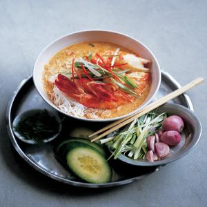 Malaysian Prawn and Coconut Laksa with Rice Vermicelli image