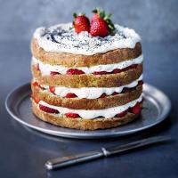Strawberry & poppy seed cake image