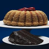 Double-Ginger Sour Cream and Bundt Cake with Ginger-Infused Strawberries image