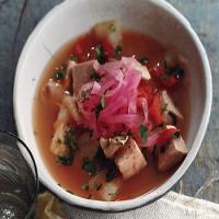 Fish and Yuca Stew with Pickled Onions image