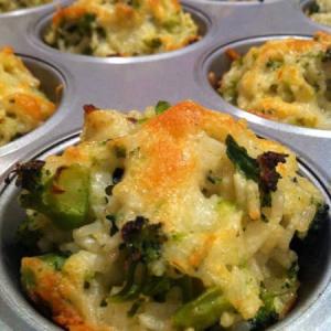 Baked Cheddar-Broccoli Rice Cups Recipe - (4.5/5) image
