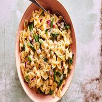 Pasta Salad with Chickpeas, Green Beans, and Basil image