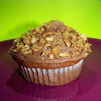 Zucchini Almond Cupcakes W/ Dark Chocolate Frosting #RSC_image