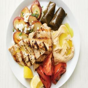 Grilled Greek Turkey Platter_image