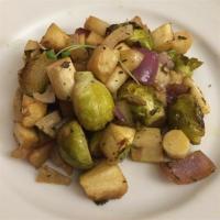 Roasted Brussels Sprouts and Parsnips image